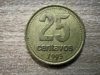 Argentina - 25 Centavos (1993)