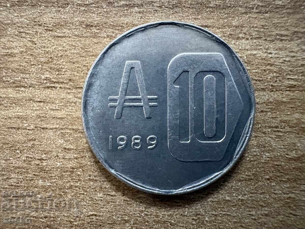 Αργεντινή - 10 αυστράλ (1989)