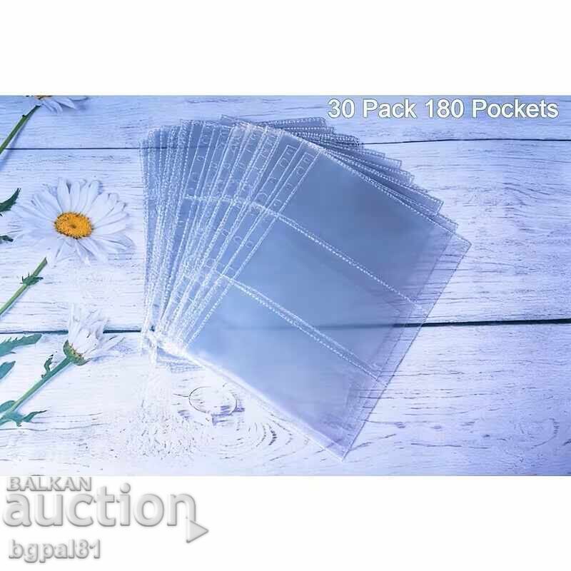 Set de 30 buc. Foi pentru depozitare bancnote și bilete Set de 30 buc. Foi pentru depozitare bancnote și bilete