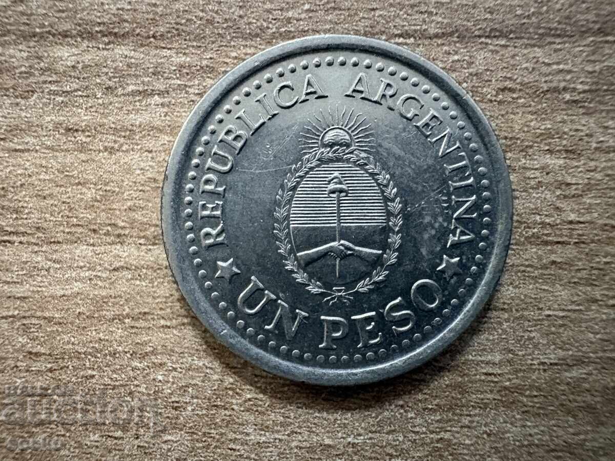 Аржентина - 1 песо (1960) - 150 г. от свалянето на испанския