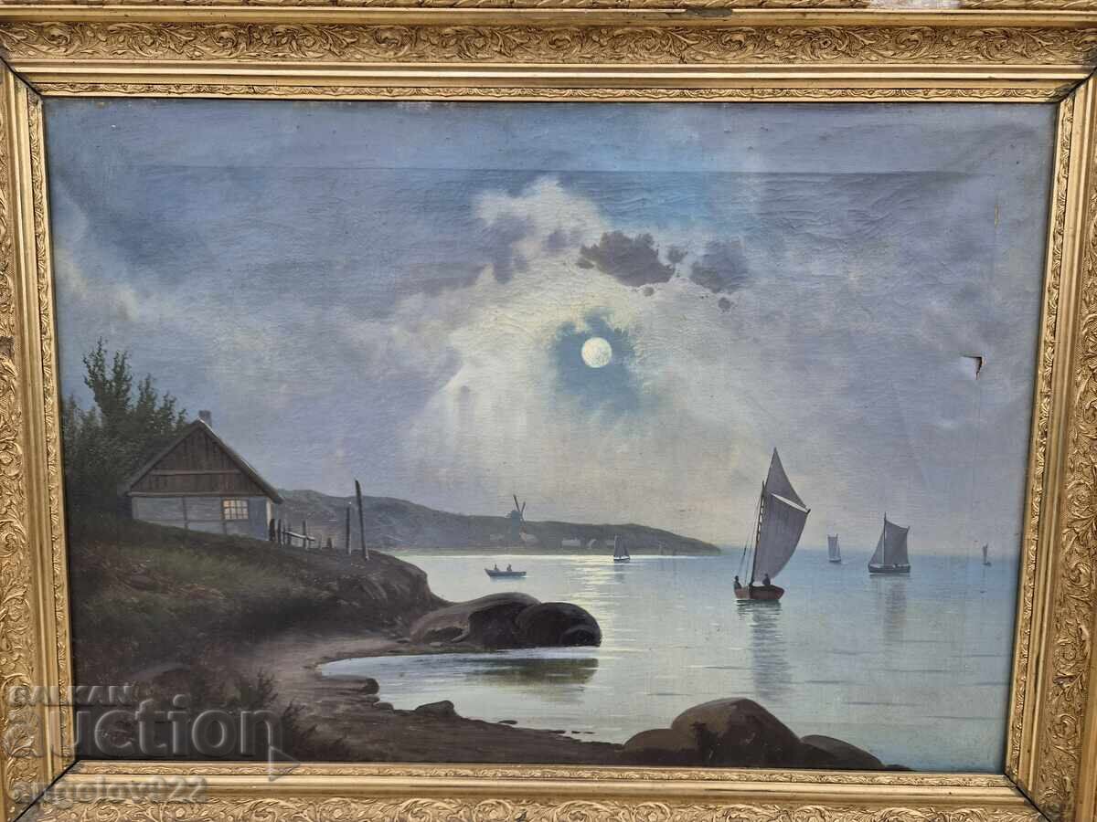 Livrarea Pictură în ulei pe pânză a autorului vechi!!!