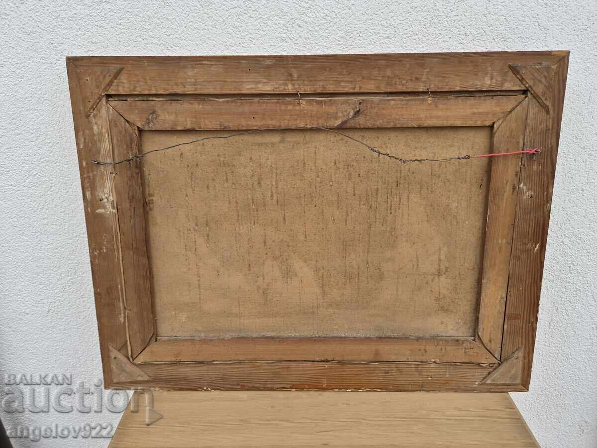 Pictură în ulei pe pânză a autorului vechi!!! - 6
