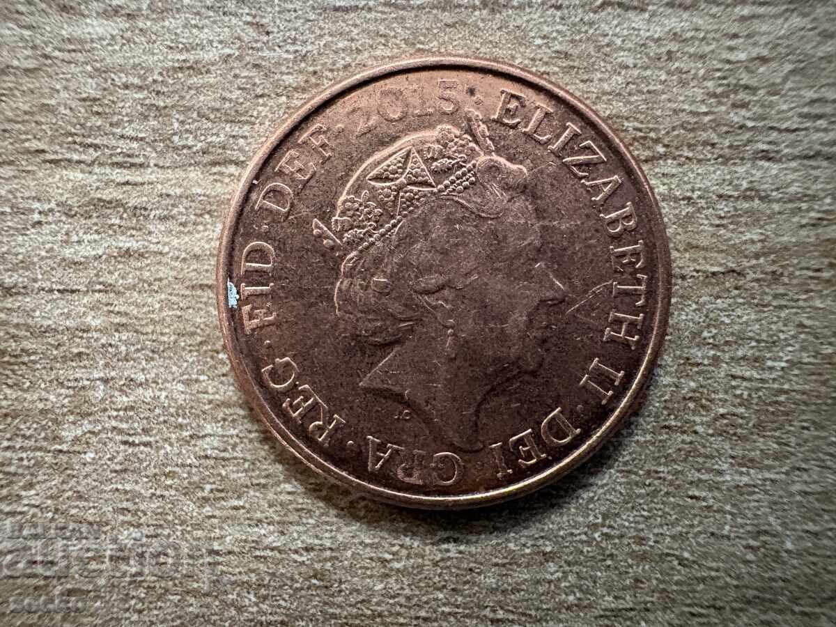 Great Britain - 1 penny (2015) - new variant with price € 0.08 | 0.16 BGN