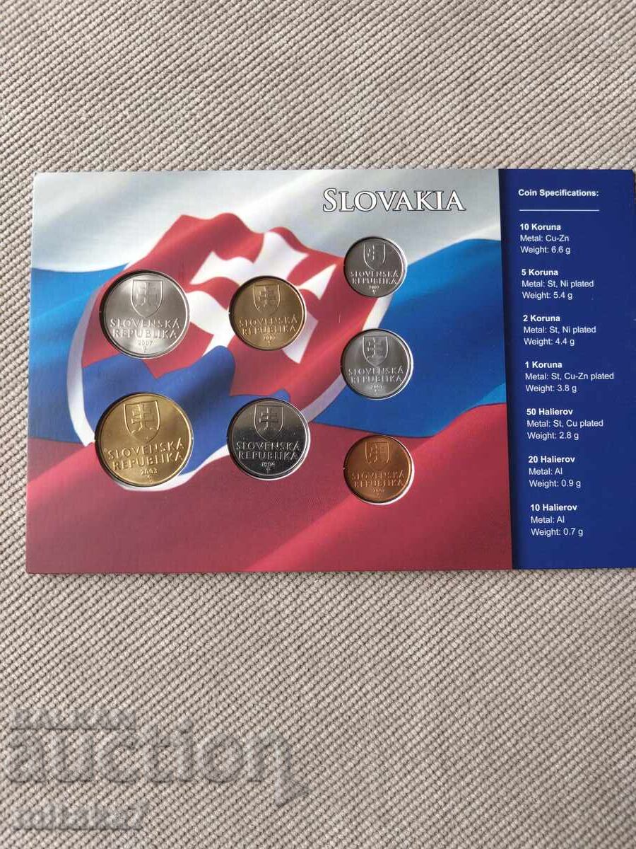 Сет монети, Словакия с цена € 7.50 | 14.67 лв.