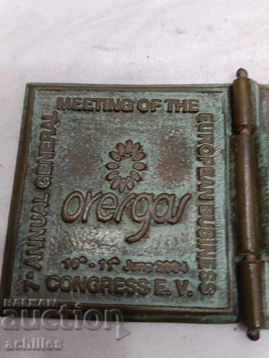 Suvenir publicitar din bronz Overgas cu preț € 8.00 | 15.65 BGN