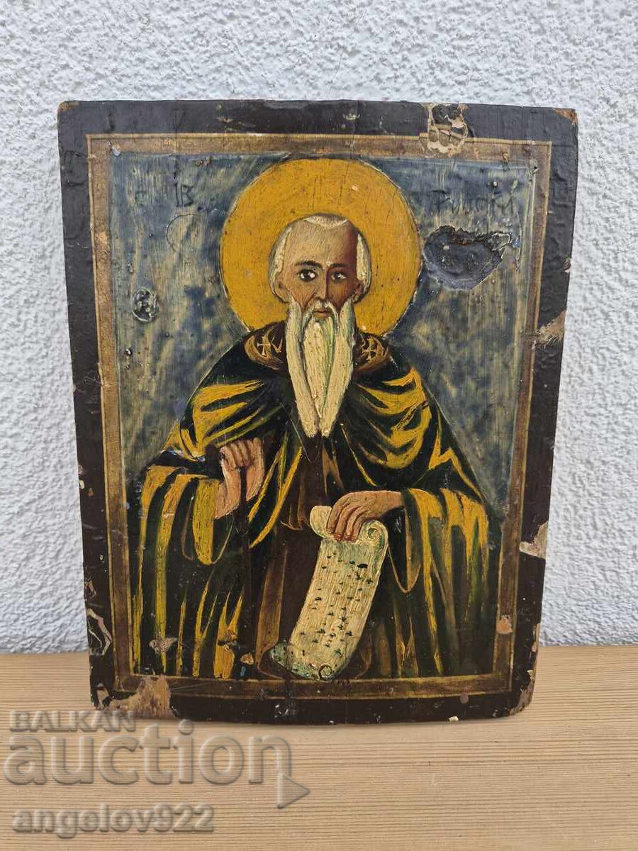 Old Painted Icon Ivan Rilski with price € 100.00 | 195.58 BGN Old Painted Icon Ivan Rilski with price € 100.00 | 195.58 BGN