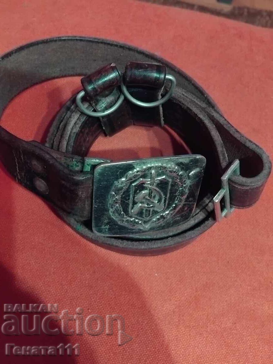 Аукцион Стар кожен военен колан