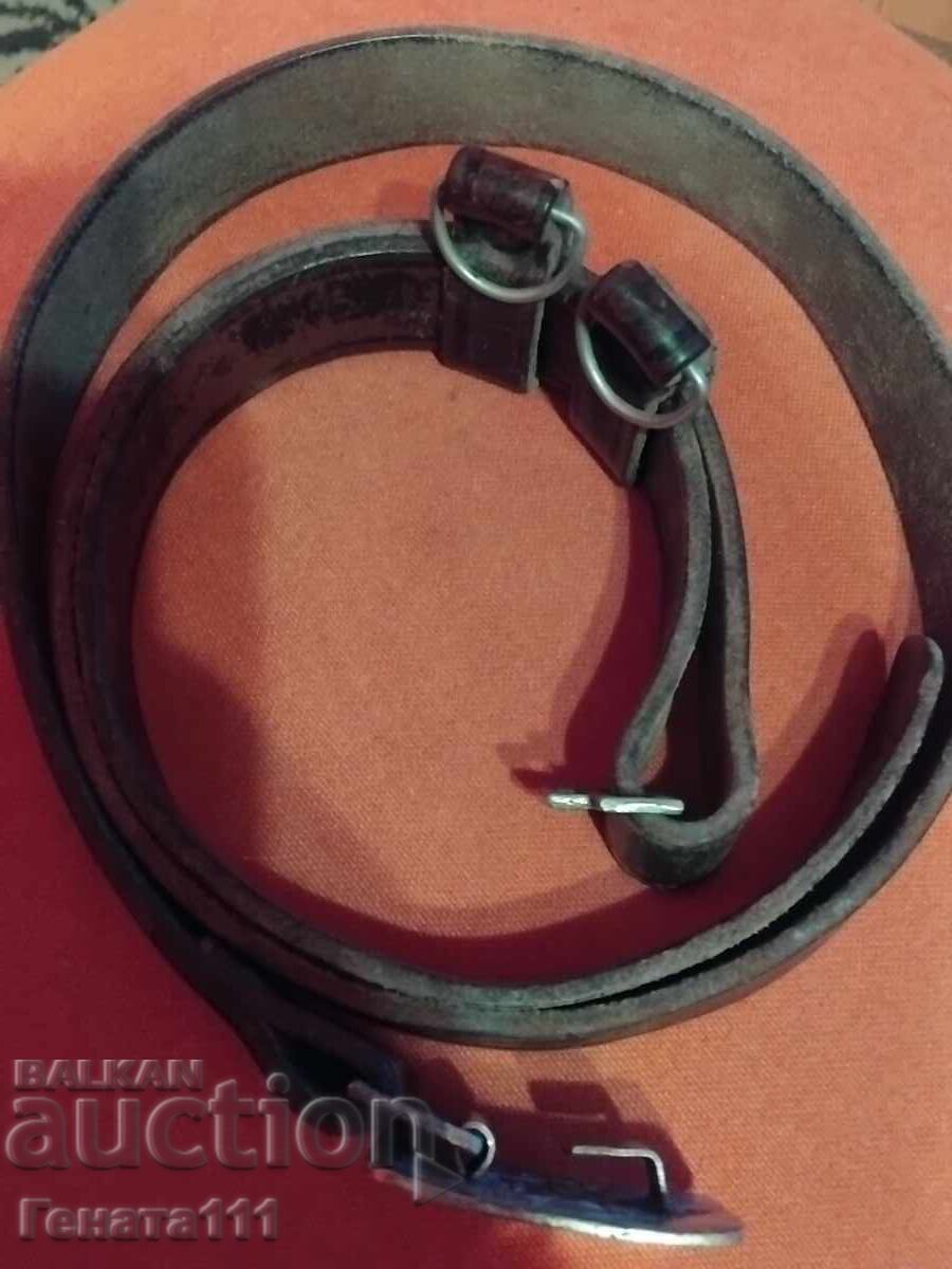 Стар кожен военен колан - 5