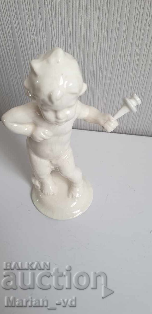 Înger de porțelan vechi cu ștampilă - 6