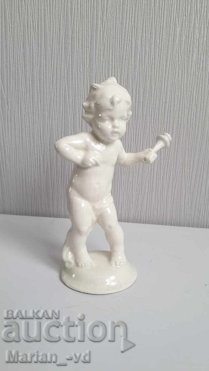 Înger de porțelan vechi cu ștampilă