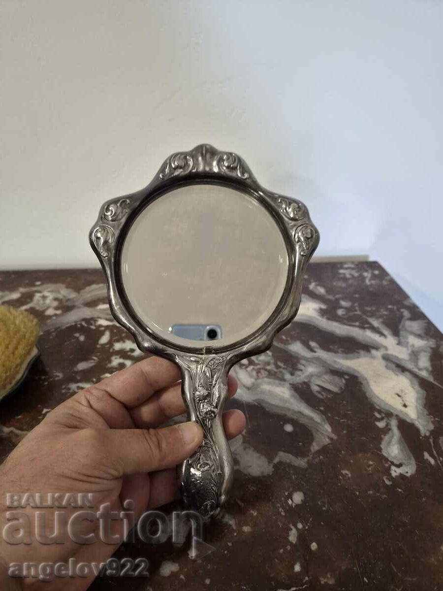 Livrarea Titlu de listare vintage Art Nouveau adânc placat cu argint din 1907