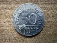 Γερμανία - 50 πφένιχ (1921) - D