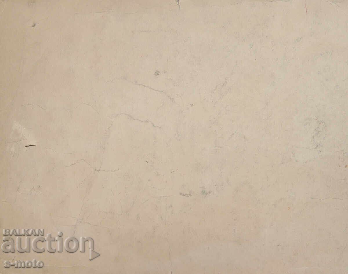 Стара картина фигурална композиция портрет - 7