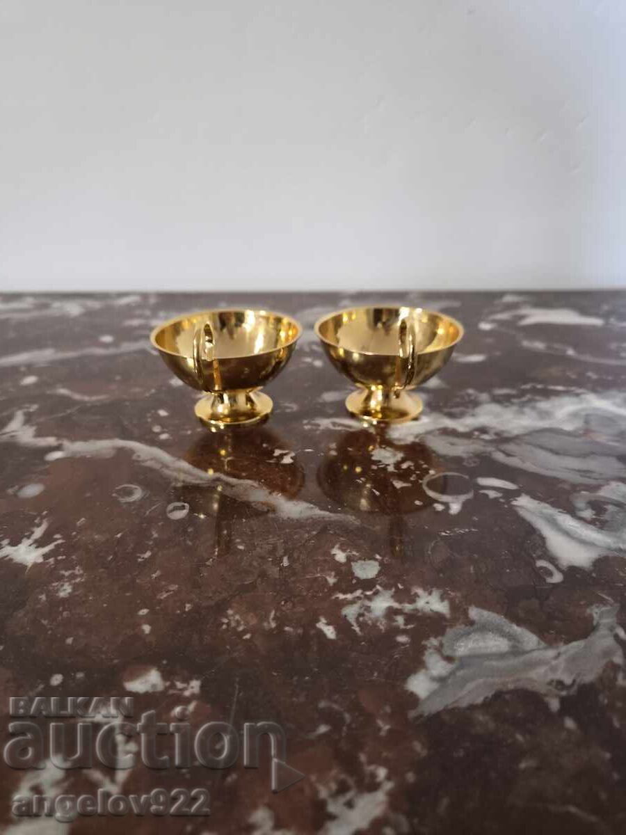 Delivery of Beautiful metal coffee cups with gilding!!!