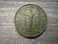 West Africa - 10 francs (1970)