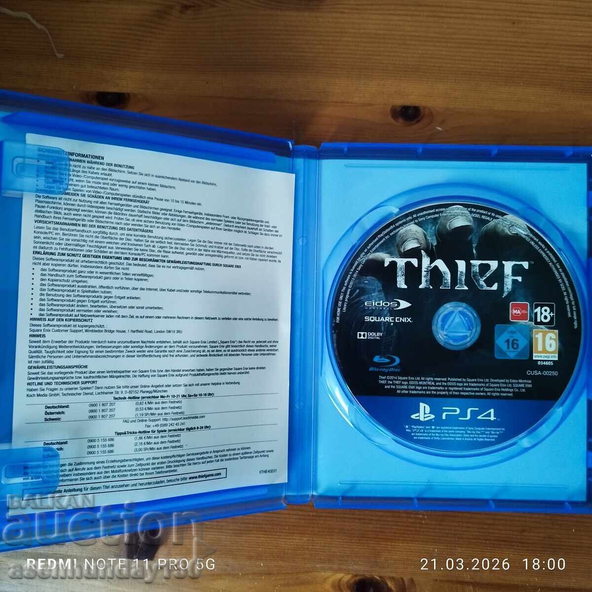Licitație PS4 Thief Eidos Sguarc Cnix