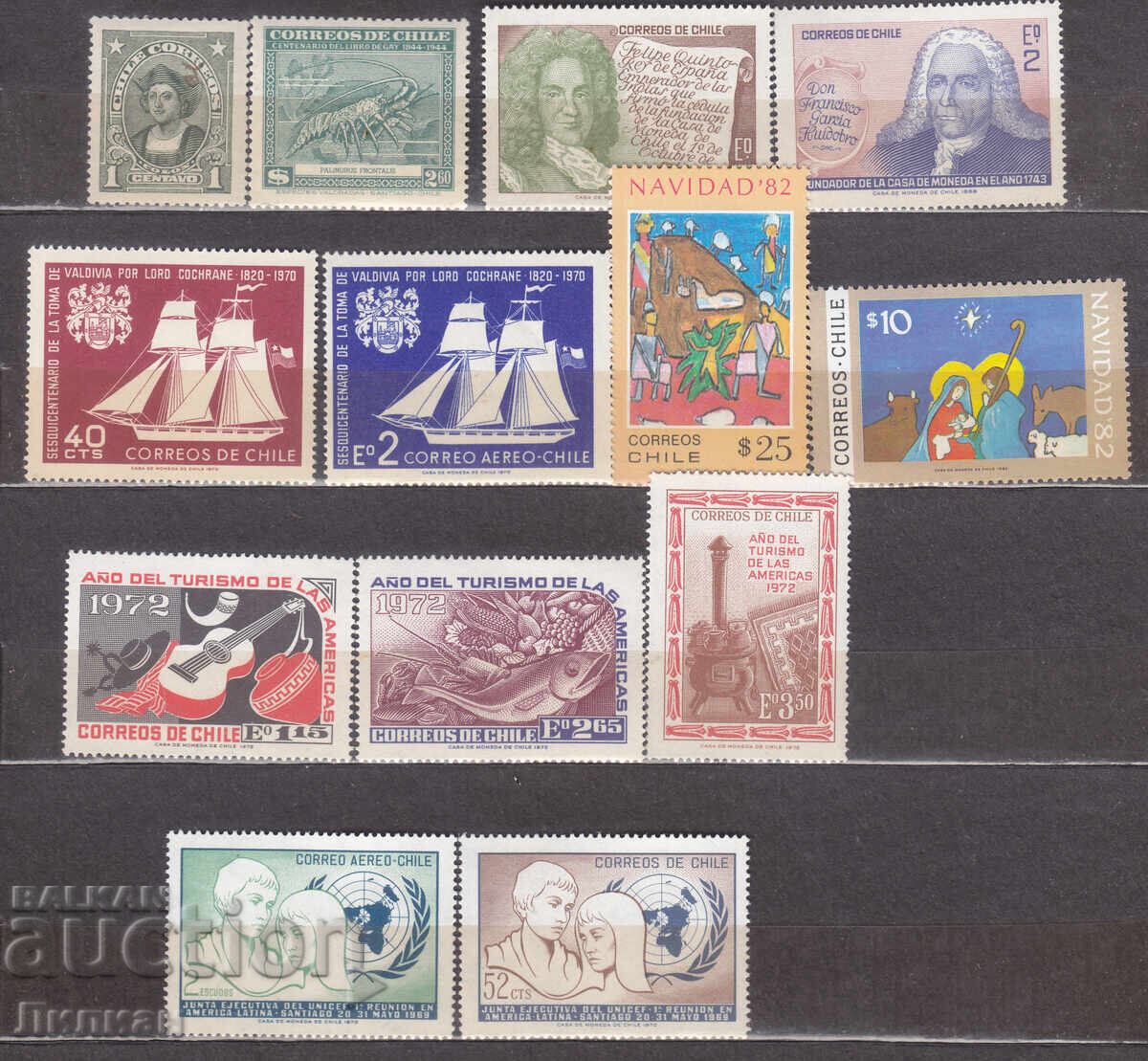 Γραμματόσημα Χιλής Γραμματόσημα Χιλής