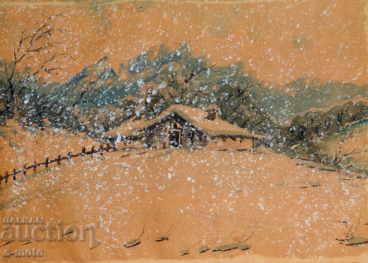 Παλιά ζωγραφιά τοπίο ακουαρέλα με τιμή € 140.00 | 273.82 BGN