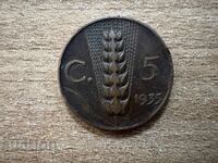 Italia - 5 centesimi (1935)
