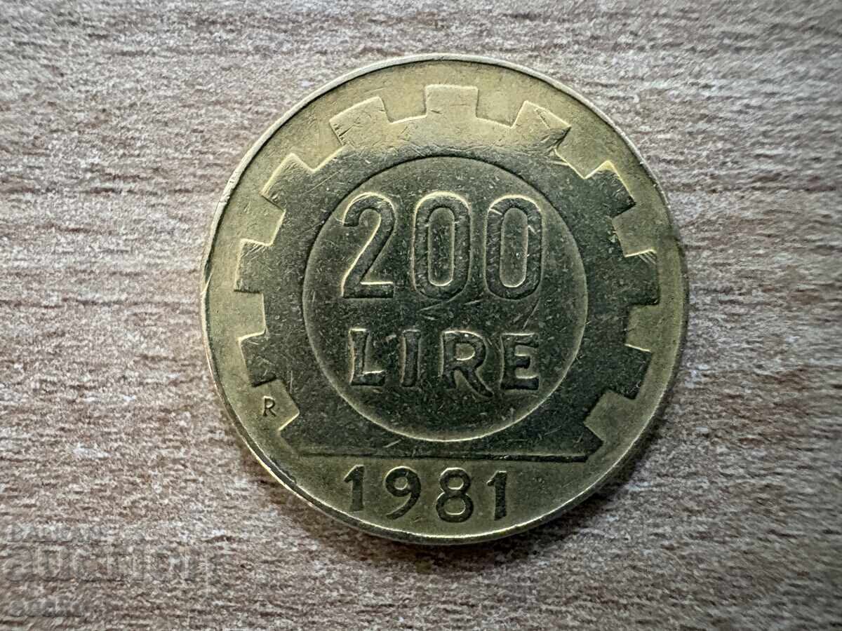 Ιταλία - 200 λιρέτα (1981)