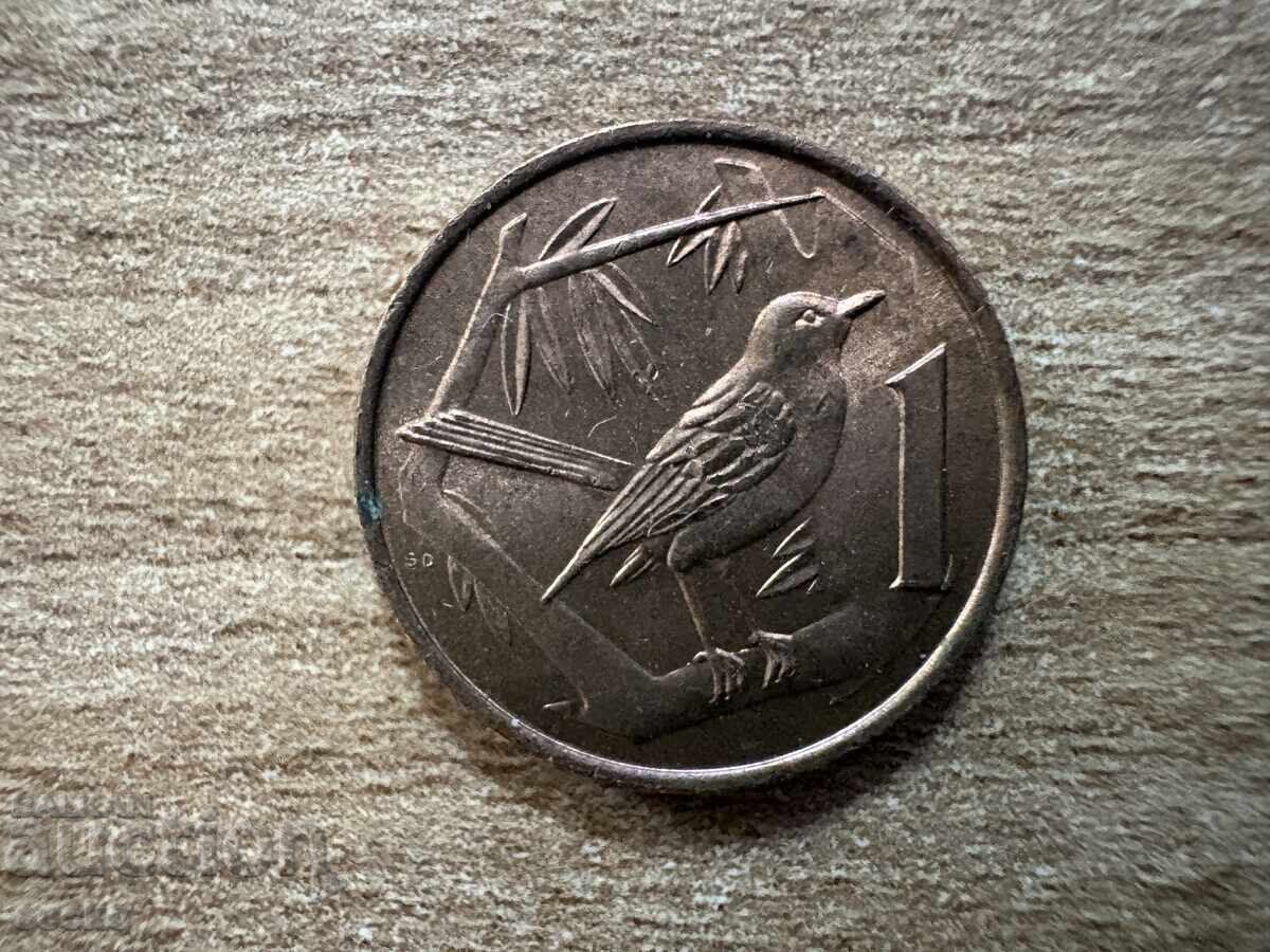 Νήσοι Κέιμαν - 1 σεντ (1972)