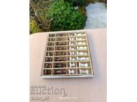 Λουξ ფიგურები შახმატის, ალაბასტრი, ვინტაჟური იტალიური დიზაინი