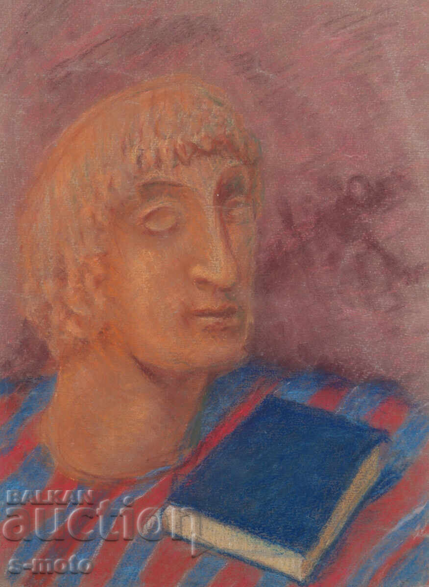 Veche pictură pastel natură moartă