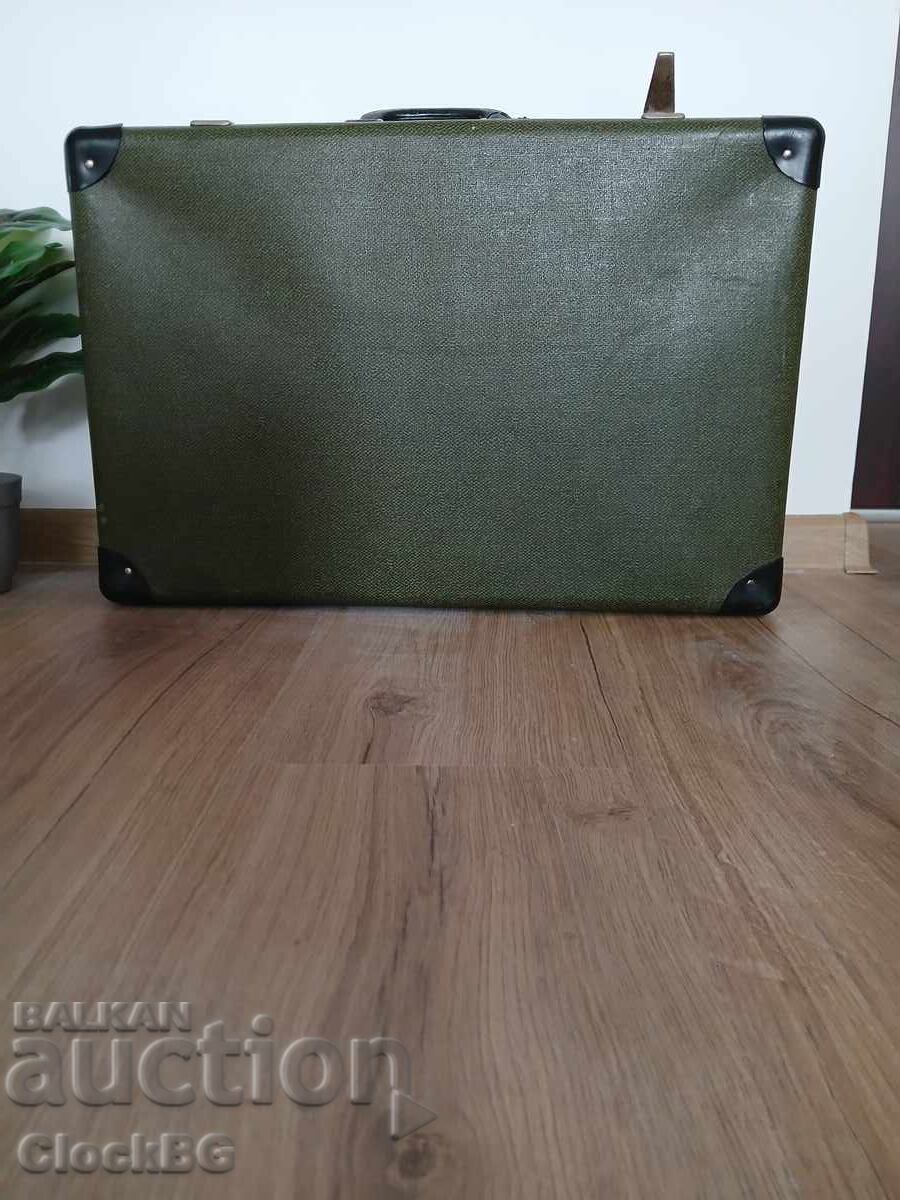 Auction  Retro green suitcase