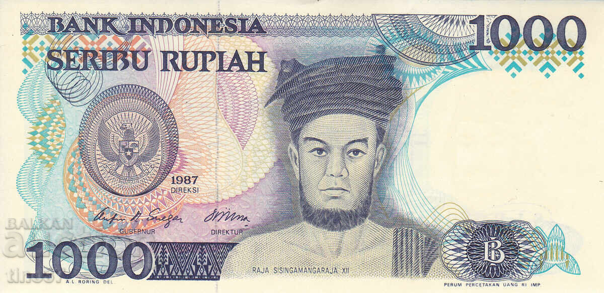 tino37 - INDONESIA - 1000 RUPIAH - 1987 - UNC with price € 3.90 | 7.63 BGN