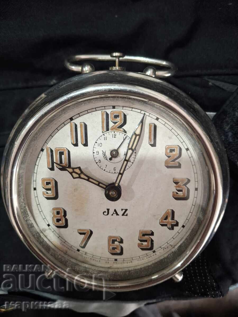 Ceas deșteptător mecanic "JAZ". Paris. Anii '20