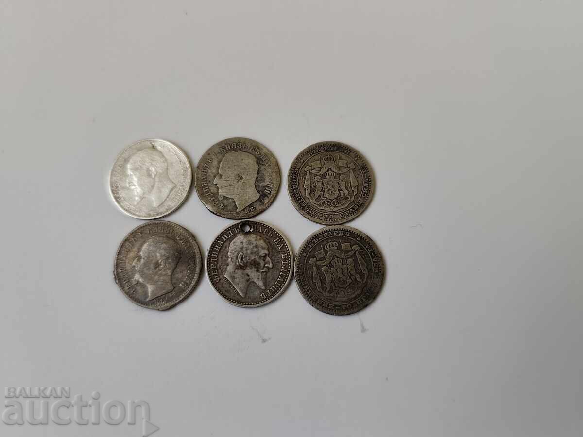 0.01€. Lot Silver Bulgarian coins - B.Z.C - 5