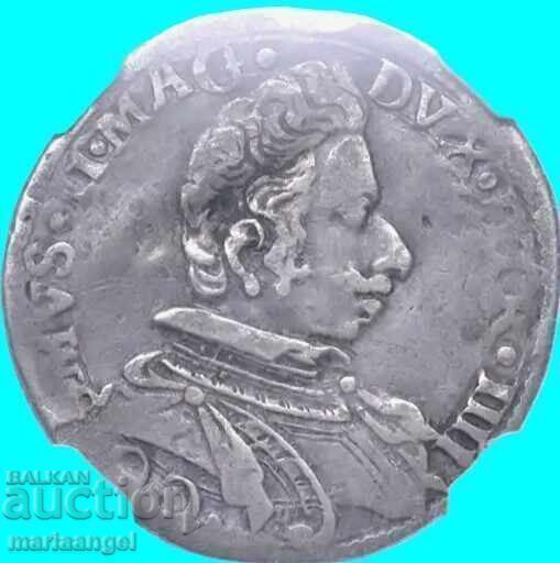 Παράδοση Ιταλία Τζούλιο 1608-1621 Κοζίμο Β' των Μεδίτσι NGC VF - ΣΠΑΝΙΟ!!!
