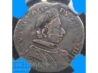 Italia Giulio 1608-1621 Cosimo II de' Medici NGC VF - RARĂ!!!