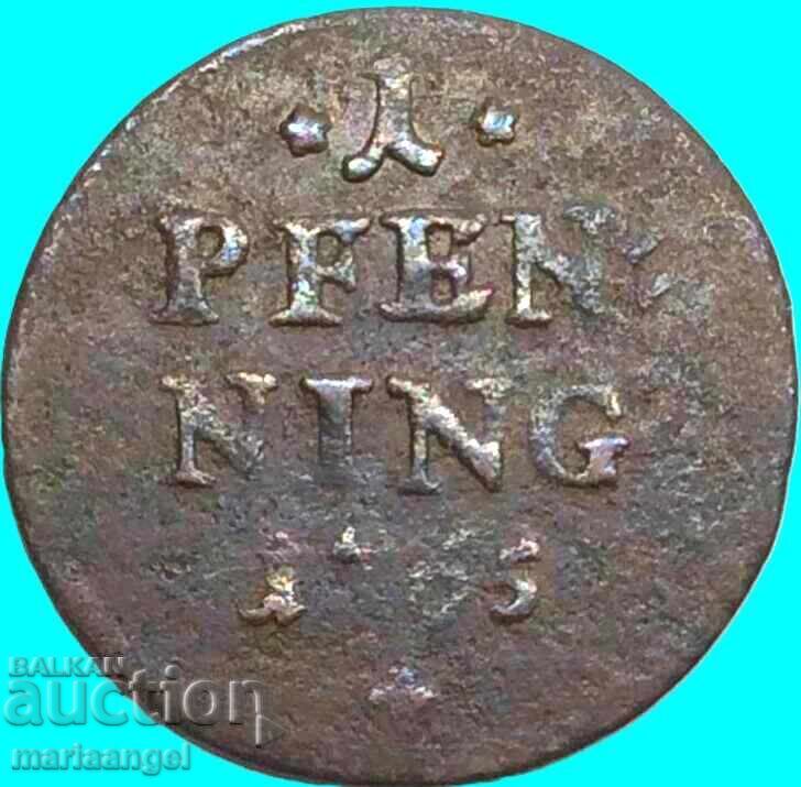Delivery of 1 Pfennig 1765 Bavaria Germany Maximilian Joseph Delivery of 1 Pfennig 1765 Bavaria Germany Maximilian Joseph