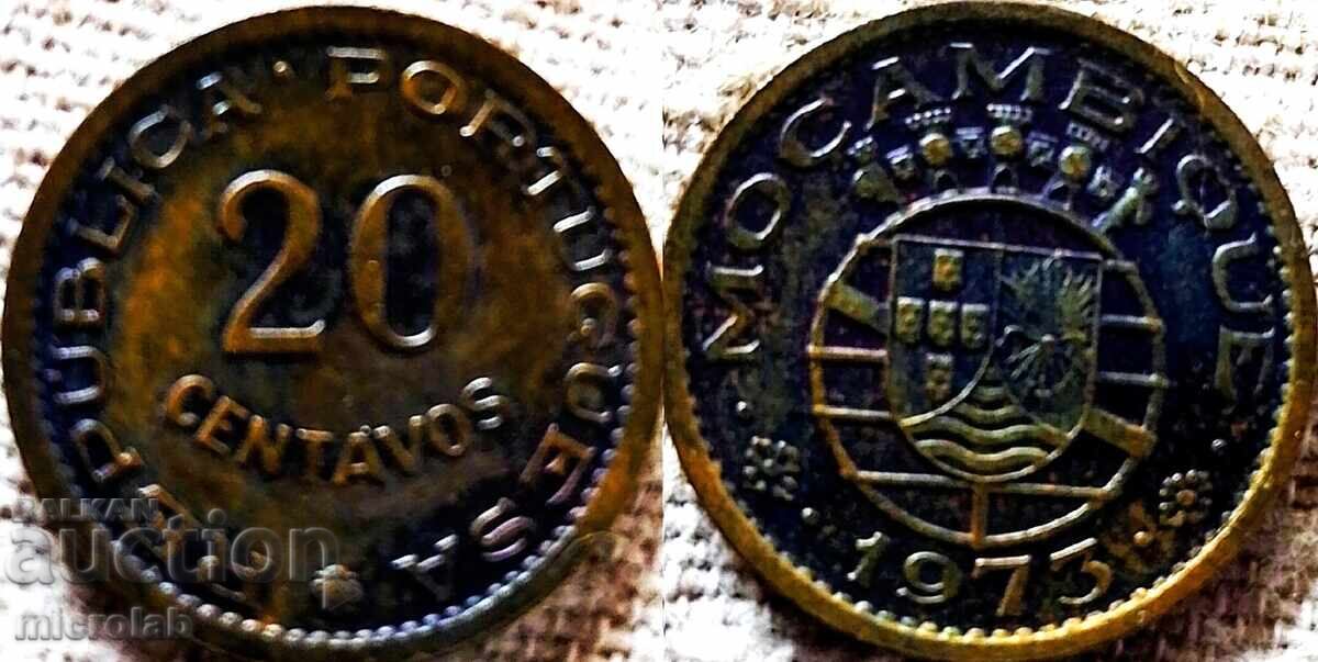 Μοζαμβίκη 20 σεντάβος 1973