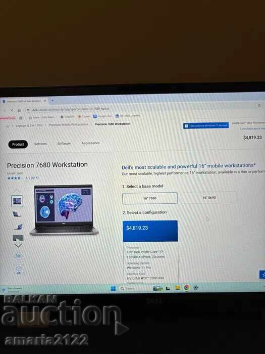 Dell Precision 7680 / i7-13850HX / 32GB RAM / RTX A1000 / 1T - 5