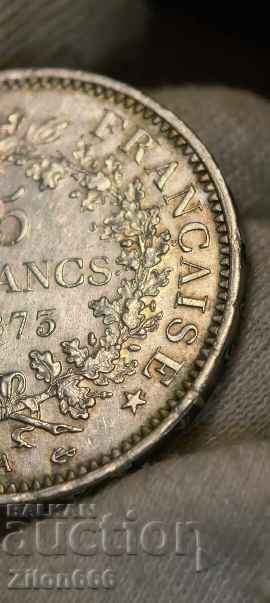 Auction  5 francs 1873 year
