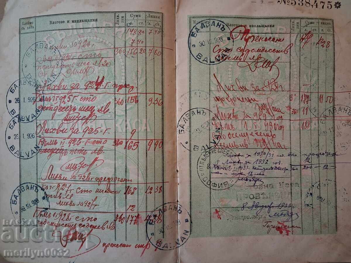 Carnet de economii Poșta Telegrafe Telefoane 1916 - 6