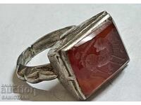 ПЕРСИЙСКИ, СРЕБЪРНИ ПРЪСТЕНИ - ПЕЧАТИ ОТ 18-ти ВЕК С ЕСТЕСТВ