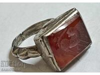 PERSIAN, SILVER RINGS - SEALS FROM THE 18th CENTURY WITH NATURAL