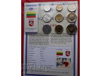 Lituania-SET 1991-2008 din 9 monede