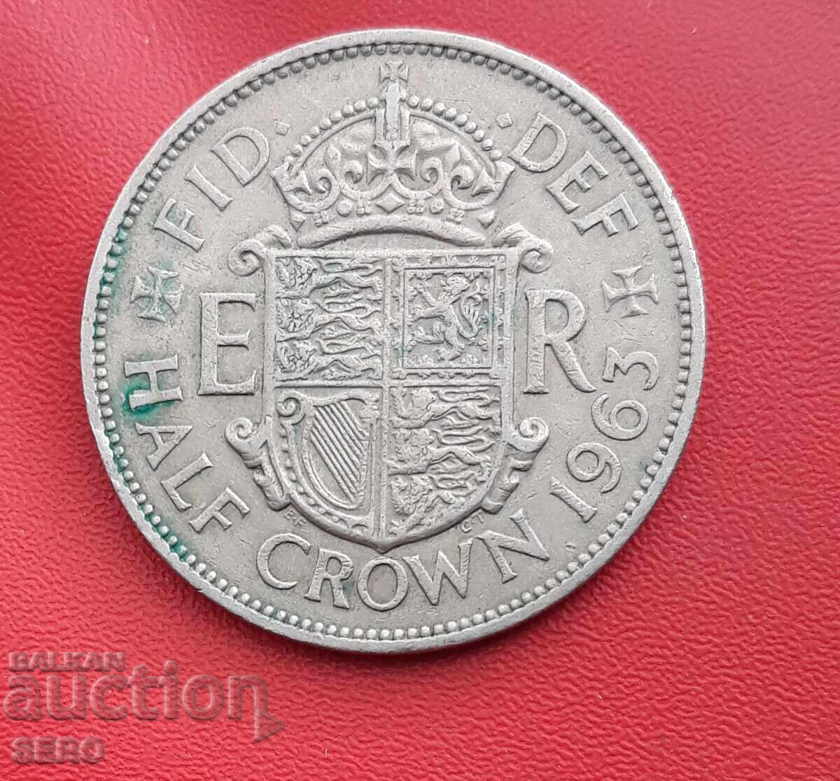 Marea Britanie-1/2 coroană 1963
