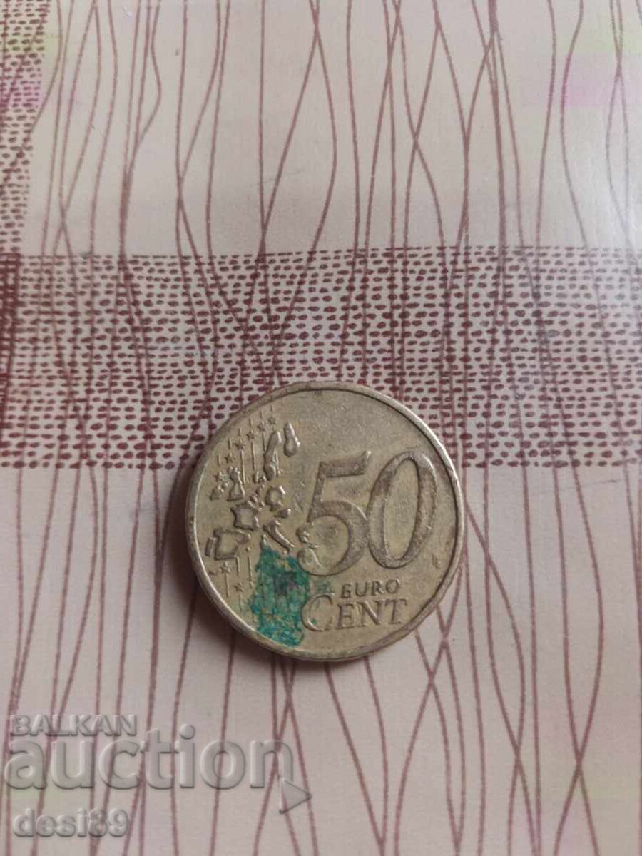 Доставка на 50 евро ЛЕПТА 2002г.