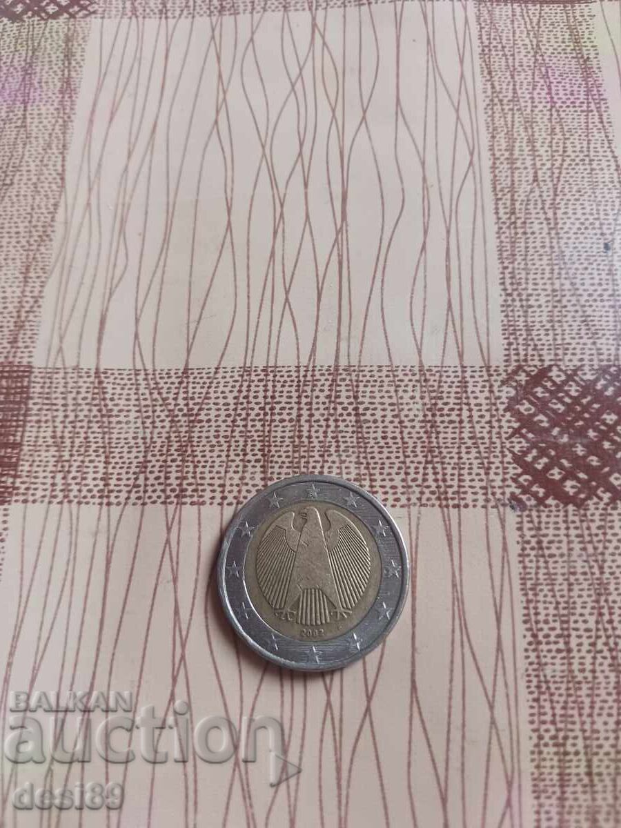 Monedă Germania 2002. Seria "F"