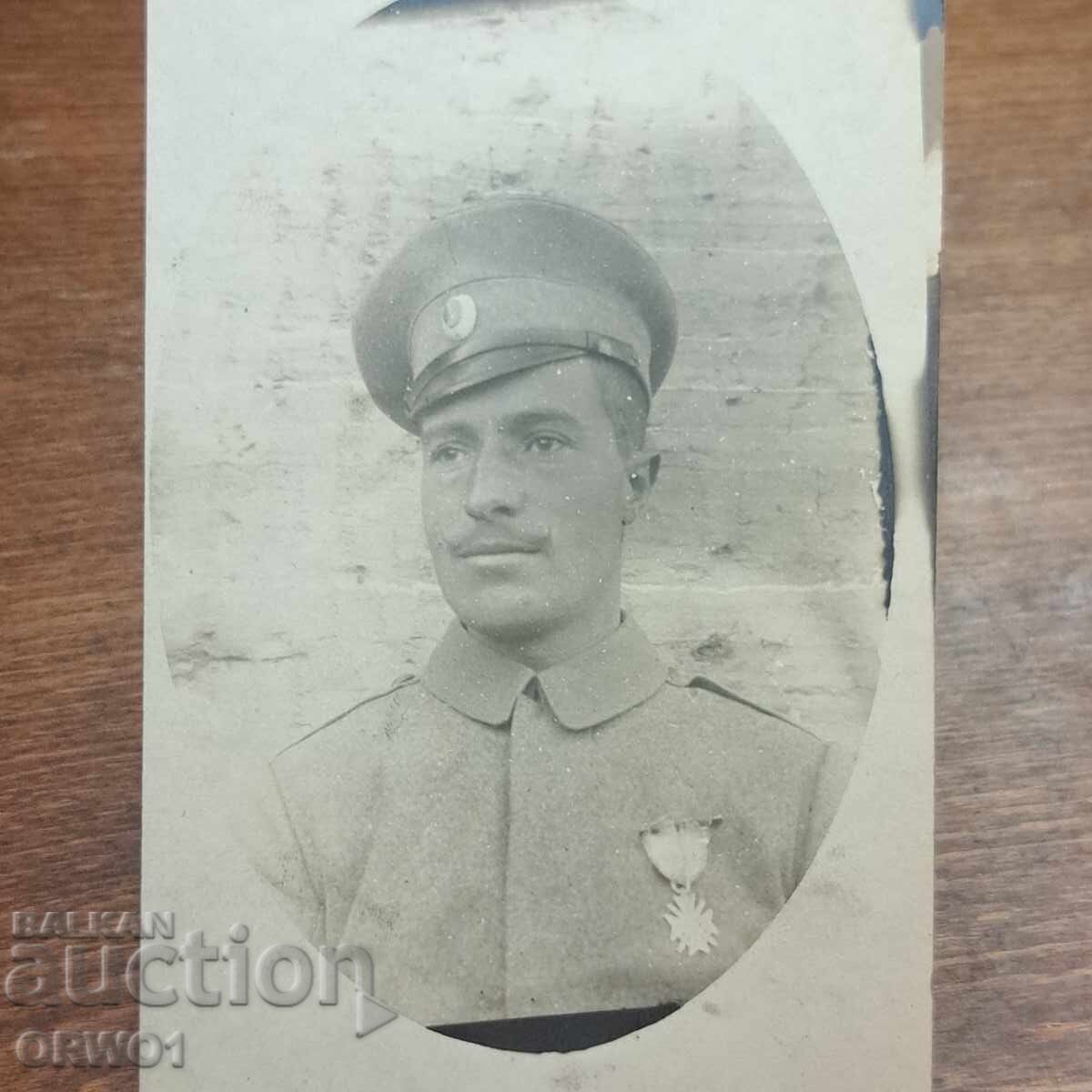 Войник с Орден за храброст Първа световнаЦарство България