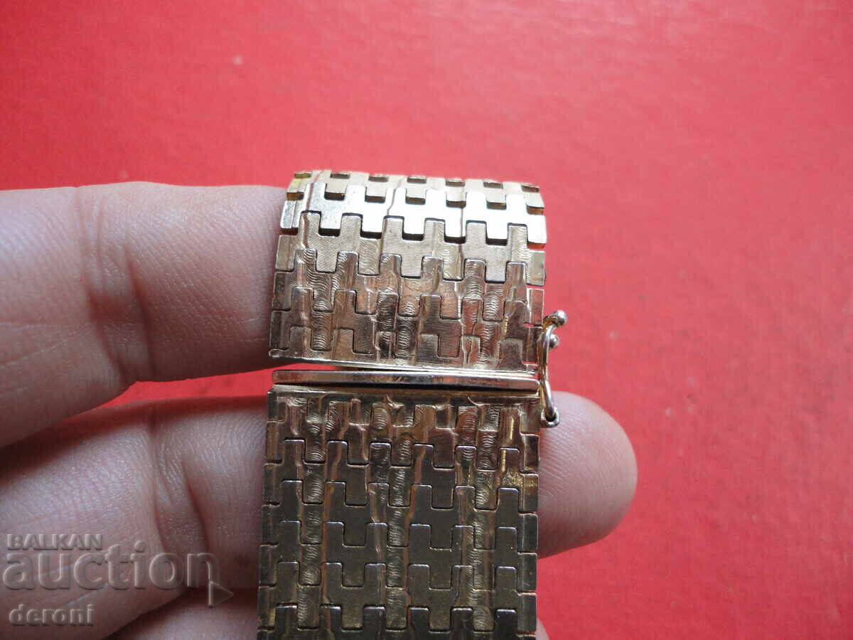 Unikalna pozlatena grivna 18k 0750 - 5