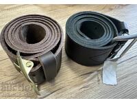 LOT Curele de piele pentru ofițeri - 2 bucăți