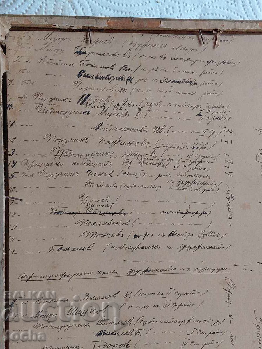 Αρχαία φωτογραφία αξιωματικοί Ρούσε 1914, υπογ. Σεμόφ - 6 Αρχαία φωτογραφία αξιωματικοί Ρούσε 1914, υπογ. Σεμόφ - 6