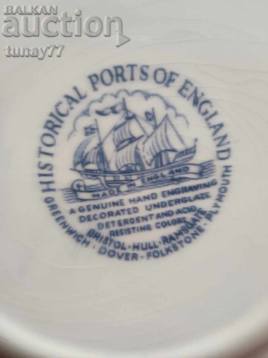 Δημοπρασία Vintage Μπλε και Λευκό Transferware