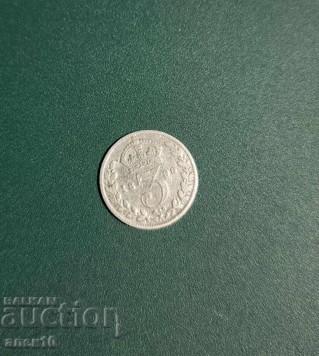 Marea Britanie 3 pence 1899 n cu preț € 4.50 | 8.80 BGN